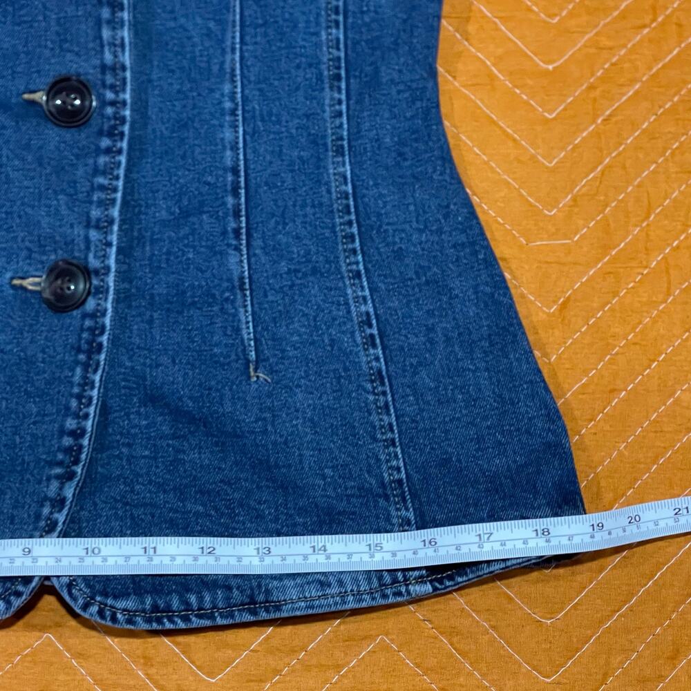 Amazon Essentials Button-Down Denim Vest - image 5